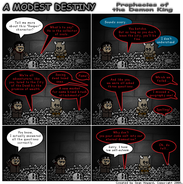 All comics: Copyright 2001-2008 Sean Howard
