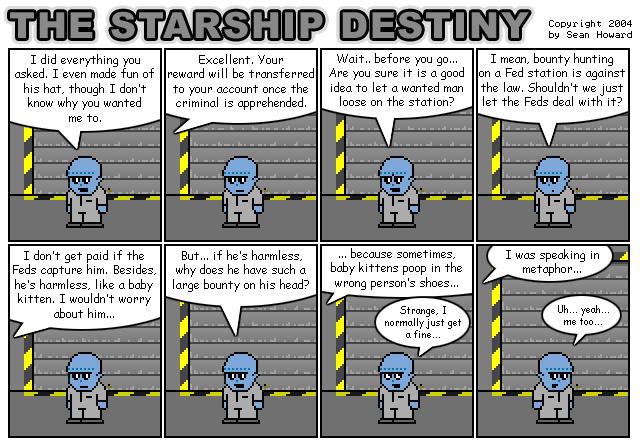 All comics: Copyright 2001-2008 Sean Howard