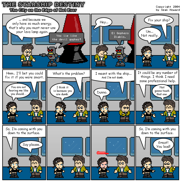 All comics: Copyright 2001-2008 Sean Howard