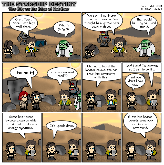 All comics: Copyright 2001-2008 Sean Howard