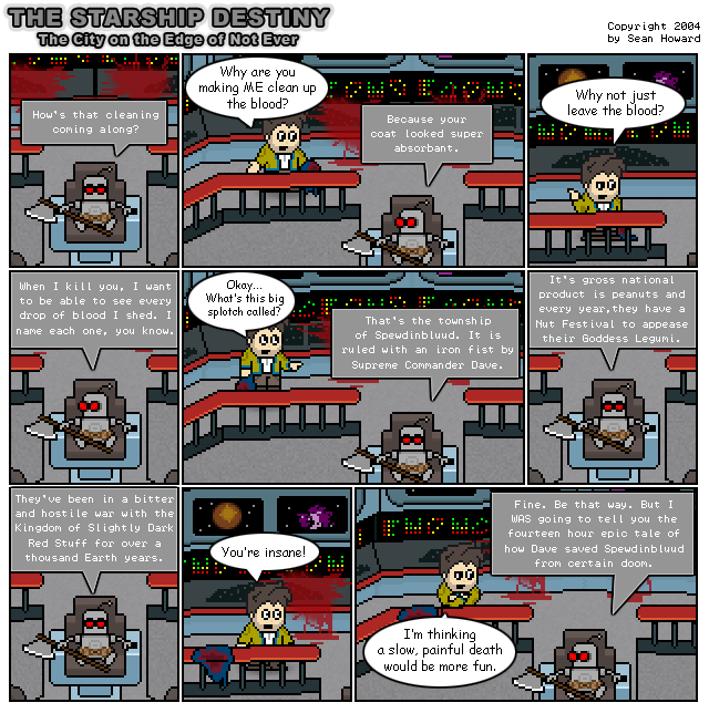 All comics: Copyright 2001-2008 Sean Howard