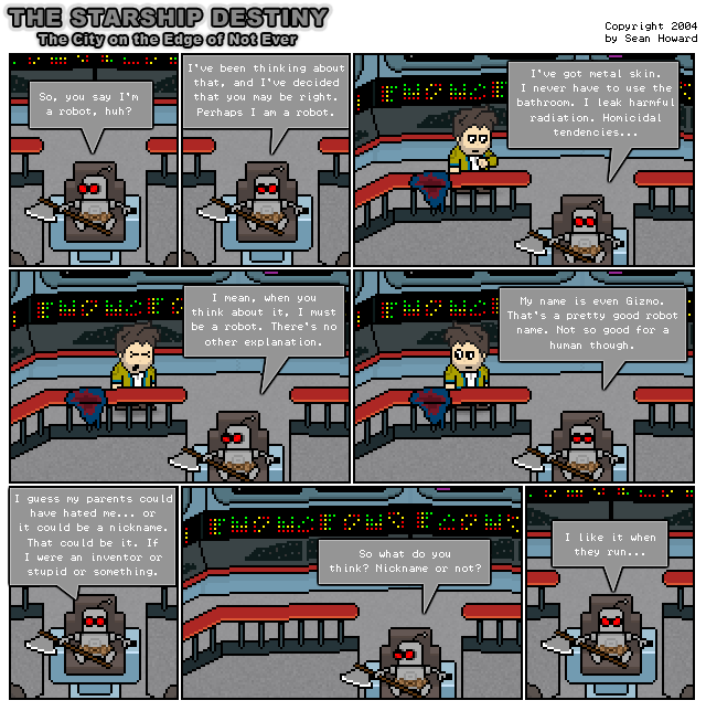All comics: Copyright 2001-2008 Sean Howard